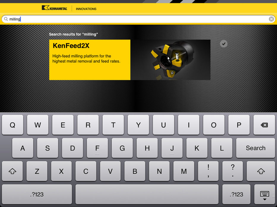 Presentación de la nueva aplicación “Kennametal Innovations” para iPad<sup>®</sup>